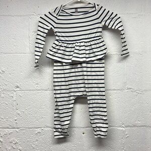 Girls Tea one piece romper with ruffles sz 18-24 mth